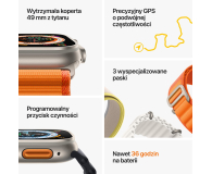 Apple Watch Ultra Titanium/Blue Gray Trail Loop S/M LTE - 1071576 - zdjęcie 8